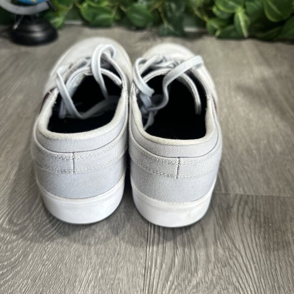 Mens Nike SB Zoom Stefan Janoski Gray Canvas Low Skate Sneakers Shoes Size 11 - Picture 5 of 9